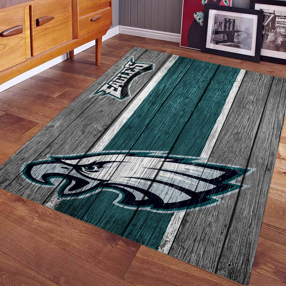 Philadelphia Eagles Football NFL Team auf Holz Teppich – Bild 2