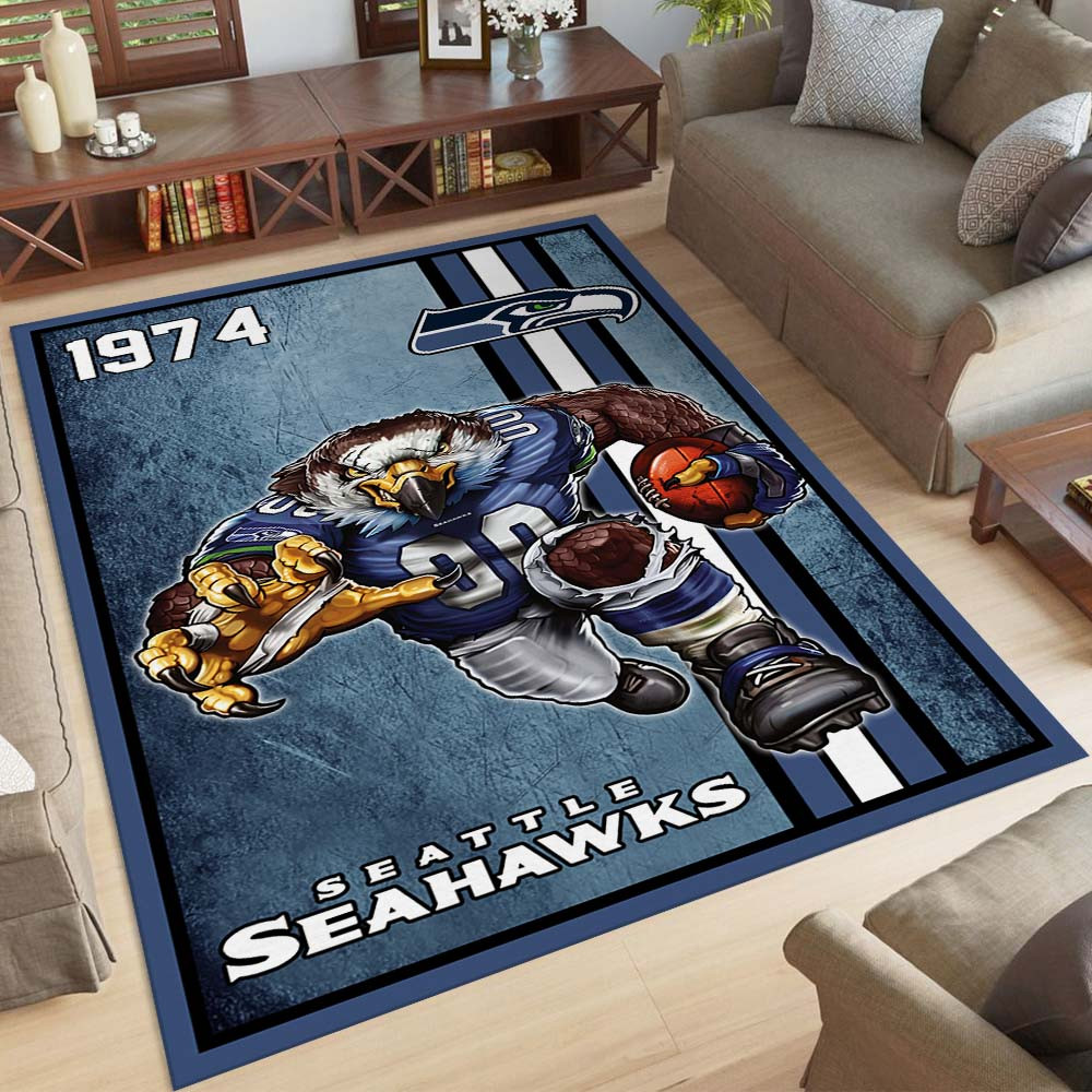 Seattle Seahawks-Fußballmannschaft 1974 Teppich – Bild 2