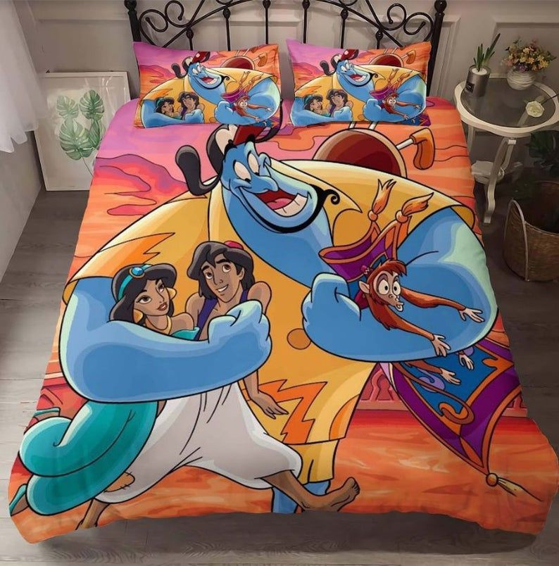 Disney Aladdin und Jasmin 2 Kinderbettwäsche - Bettwäsche