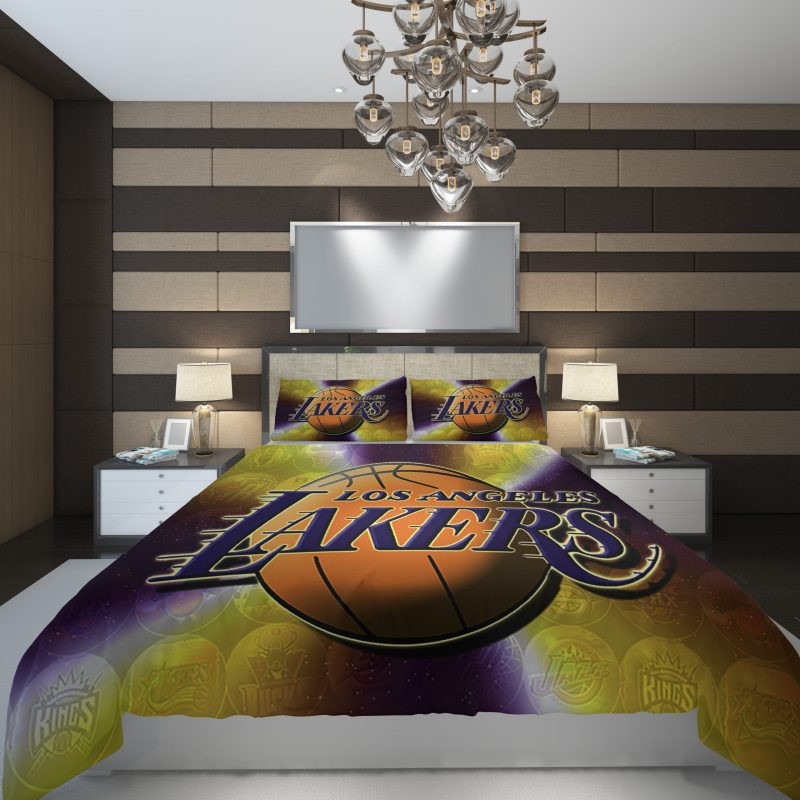 Los Angeles Lakers 4 NBA Basketball Kinderbettwäsche - Bettwäsche