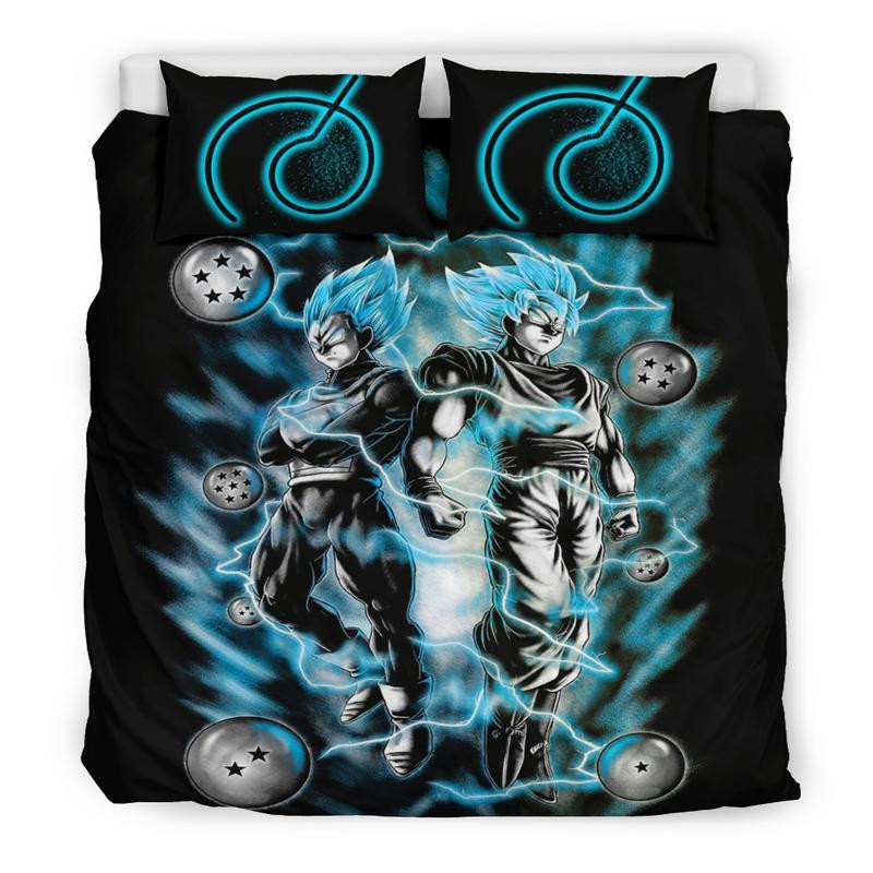 Dragon ball Goku Vegeta Blau Kinderbettwäsche - Bettwäsche