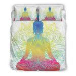 Bunter Buddha Lotus Kinderbettwäsche – Bettwäsche