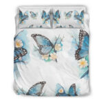 Blütenblauer Schmetterling Kinderbettwäsche – Bettwäsche