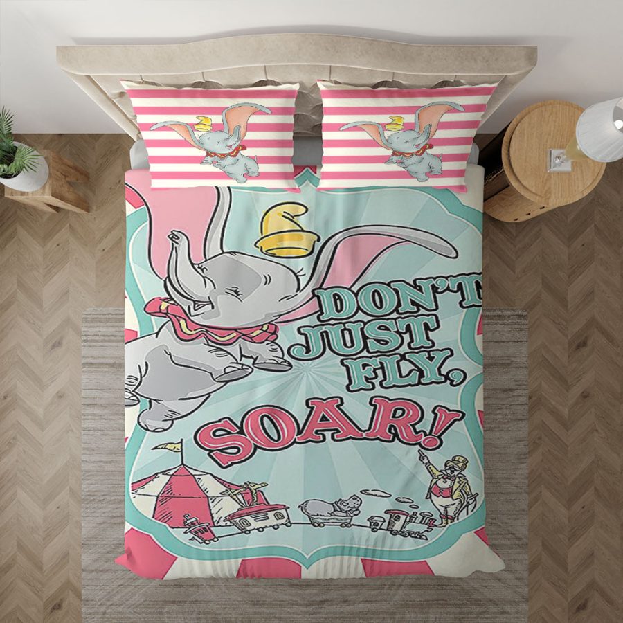 Dumbo Dont Just Fly Soar AnimationsDisney Geschenk für Liebhaber Dumbo Kinderbettwäsche - Bettwäsche – Bild 3