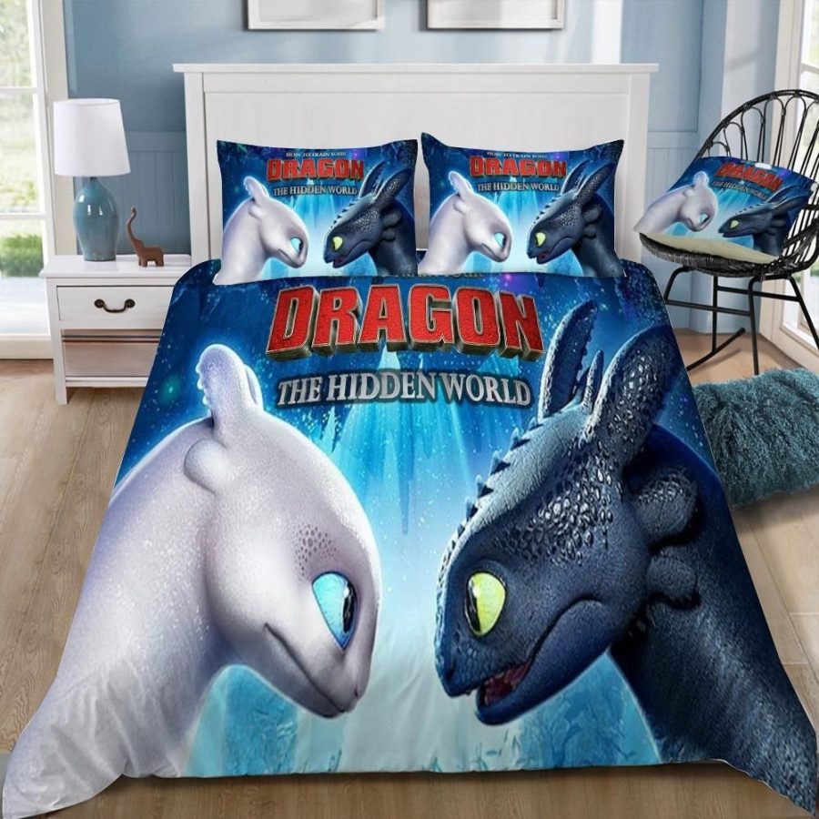 3d Anpassen Drachenzähmen leicht gemacht Dragons 3 The Hiden World 2 Kinderbettwäsche - Bettwäsche – Bild 3
