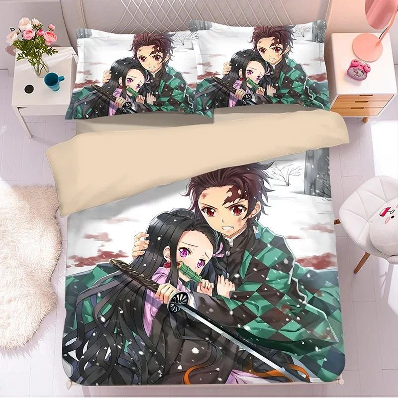 Demon Slayer Kimetsu No Yaiba 20 Kinderbettwäsche - Bettwäsche