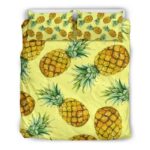 Pastellgelbe Ananas Kinderbettwäsche – Bettwäsche