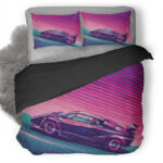 Lamborghini Countach Turbo Retro Kunstwerk Kinderbettwäsche – Bettwäsche