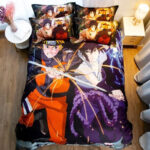 Naruto Uzumaki Naruto und Sasuke kämpfen Kinderbettwäsche – Bettwäsche