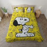 Snoopy The Peanuts Lustige Snoopy Beagle Umarmung Kinderbettwäsche – Bettwäsche