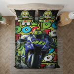 Valentino Rossi Motorradrennen 07 Kinderbettwäsche – Bettwäsche