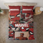 Spider Man Marvel Comics Fan Geschenk Spider Man Marvel Kinderbettwäsche – Bettwäsche
