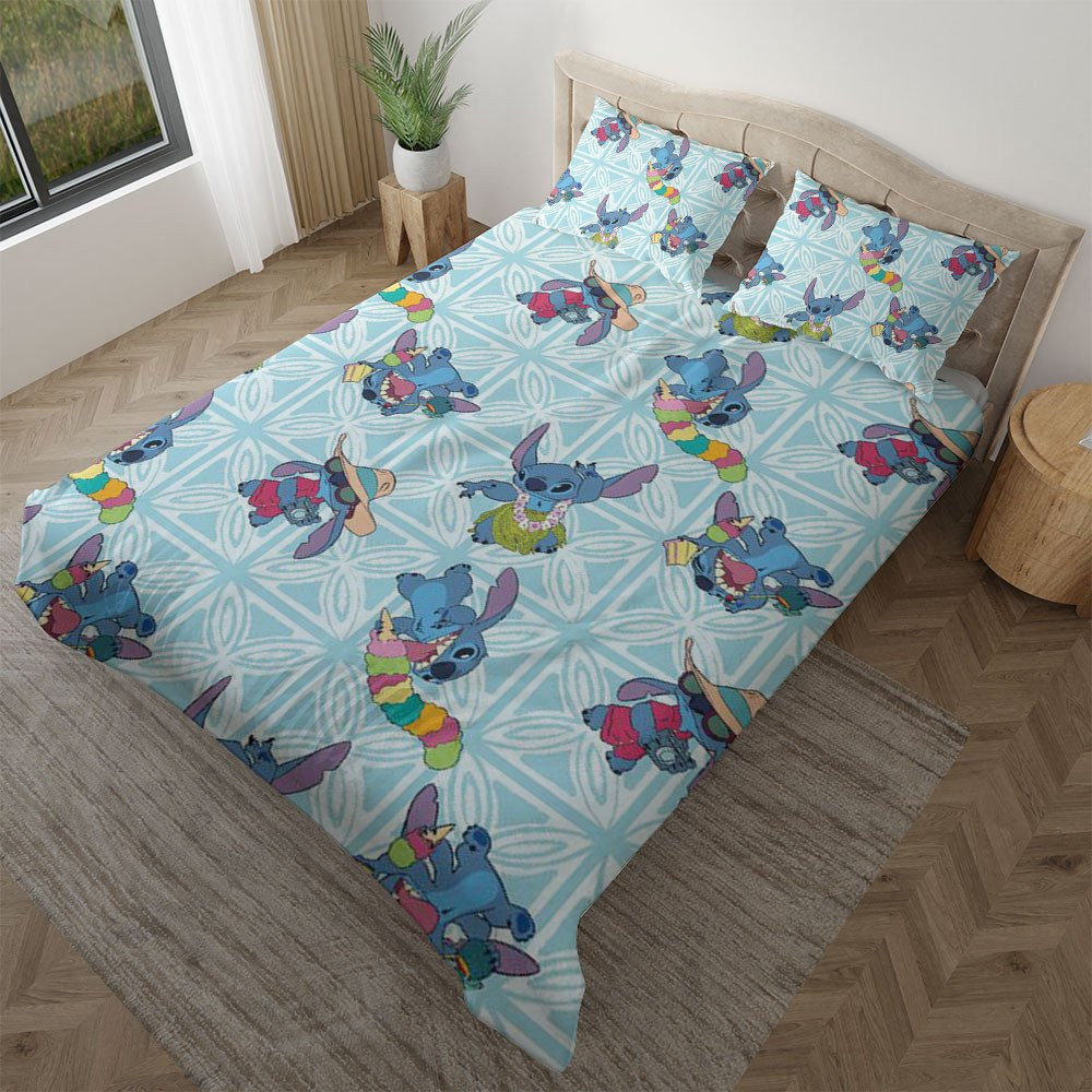Lilo und Stitch Hawaii Floral Disney Kinderbettwäsche - Bettwäsche