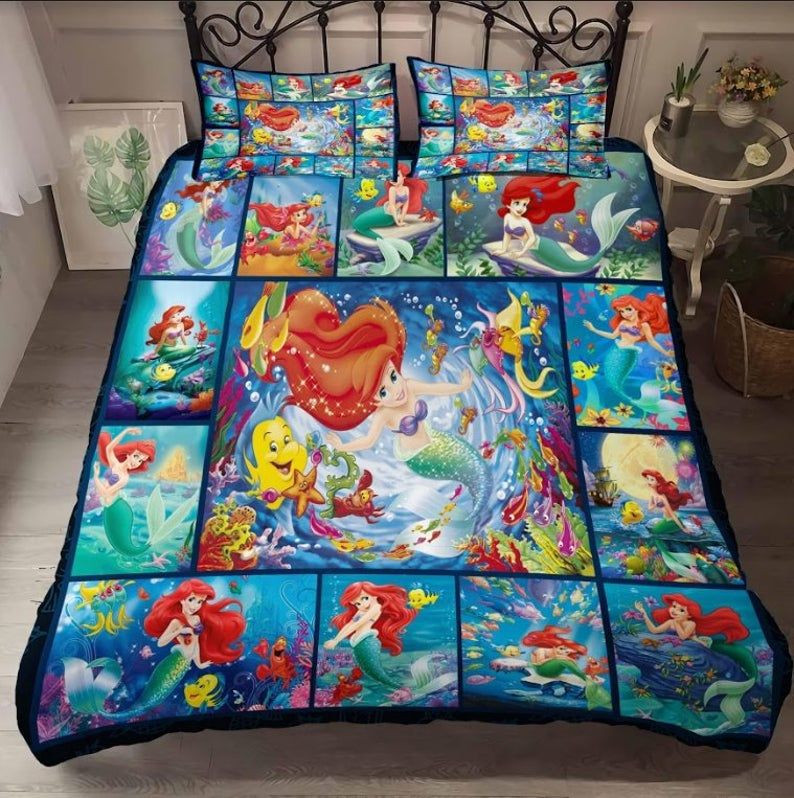Disney Ariel die kleine Arielle Die Meerjungfrau 6 Kinderbettwäsche - Bettwäsche