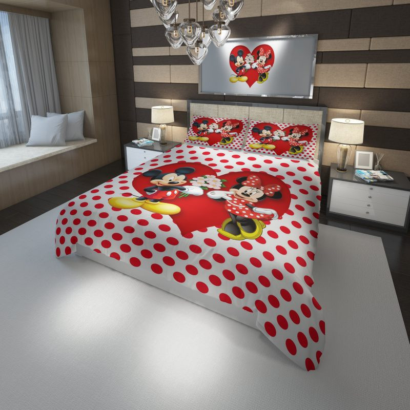 Minnie Micky Maus Kinderbettwäsche - Bettwäsche