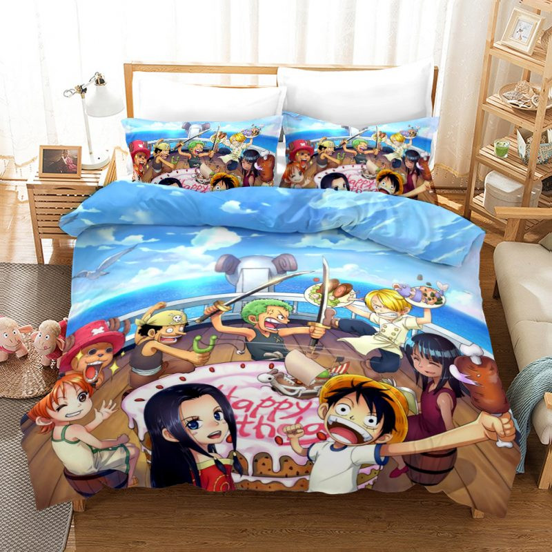 One Piece 34 Alle Charaktere Kinderbettwäsche - Bettwäsche