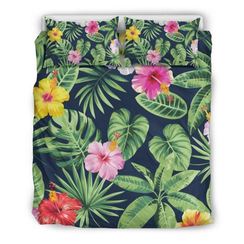 Tropical Hibiskusblüten Kinderbettwäsche - Bettwäsche