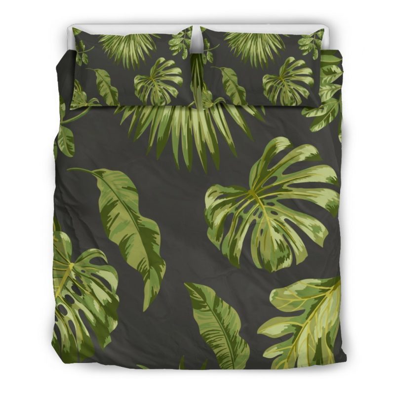 Dunkles Tropical Blatt Kinderbettwäsche - Bettwäsche