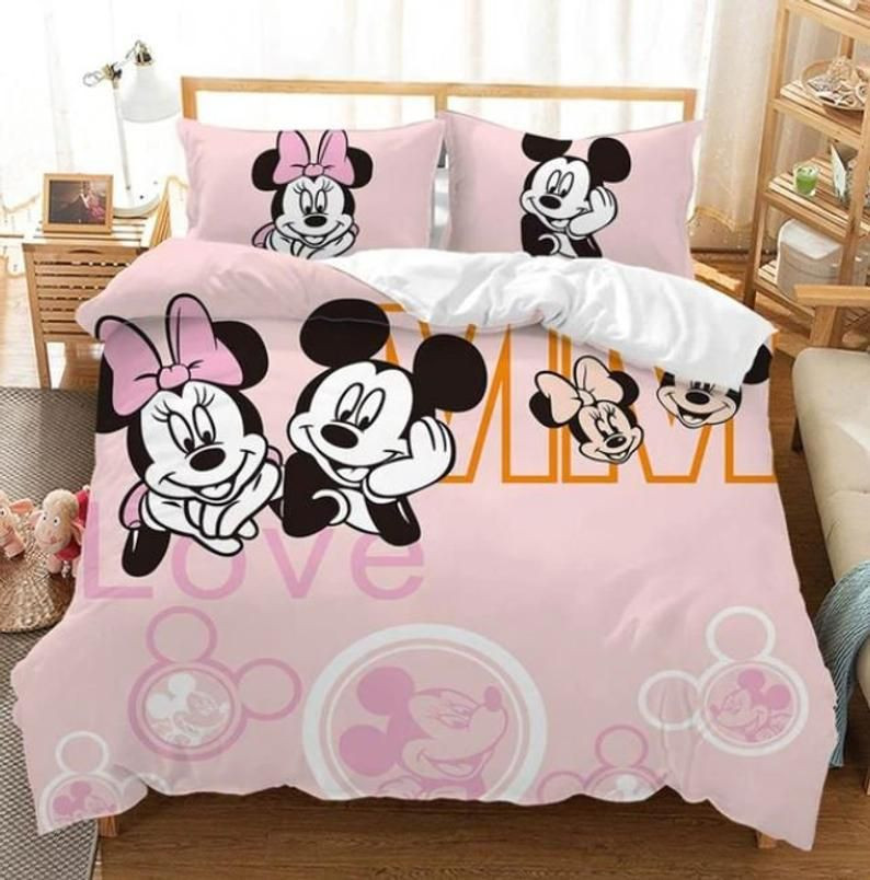 Disney Micky Ihr König Seine Königin Micky Maus Minnie Maus 7 Kinderbettwäsche - Bettwäsche