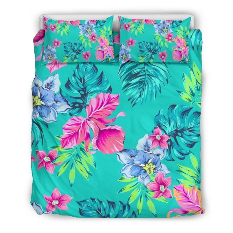 Blaugrünes Aloha Tropical Kinderbettwäsche - Bettwäsche