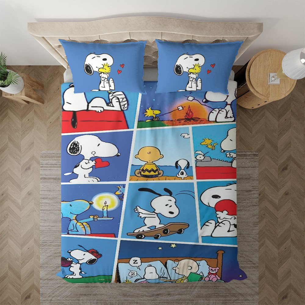 Peanuts Snoopy Charlie Brown Woodstock 2 Kinderbettwäsche - Bettwäsche