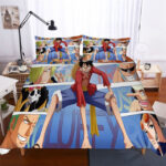 One Piece 3 Luffy Gear und alle Charaktere Kinderbettwäsche – Bettwäsche