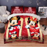 Ihr König Seine Königin Mickey Minnie Paar Disney Kinderbettwäsche – Bettwäsche