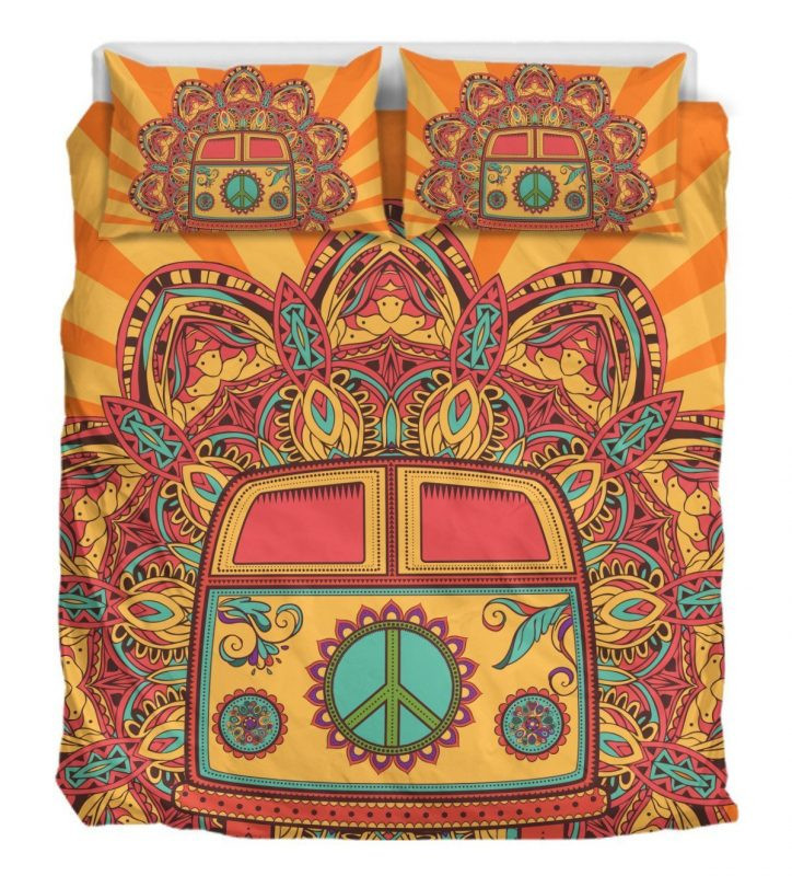 Hippiebus 02 Kinderbettwäsche - Bettwäsche