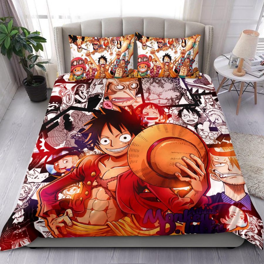 One Piece 16 Luffy und alle Charaktere Kinderbettwäsche - Bettwäsche – Bild 3