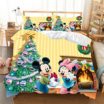 Frohe Weihnachten Disney Micky Maus und Minnie Maus 4 Kinderbettwäsche – Bettwäsche