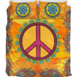 Sonne Hippie Frieden Kinderbettwäsche – Bettwäsche