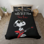 Pink Floyd Band Snoopy Rockstar Kinderbettwäsche – Bettwäsche