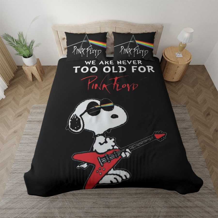 Pink Floyd Band Snoopy Rockstar Kinderbettwäsche - Bettwäsche – Bild 3