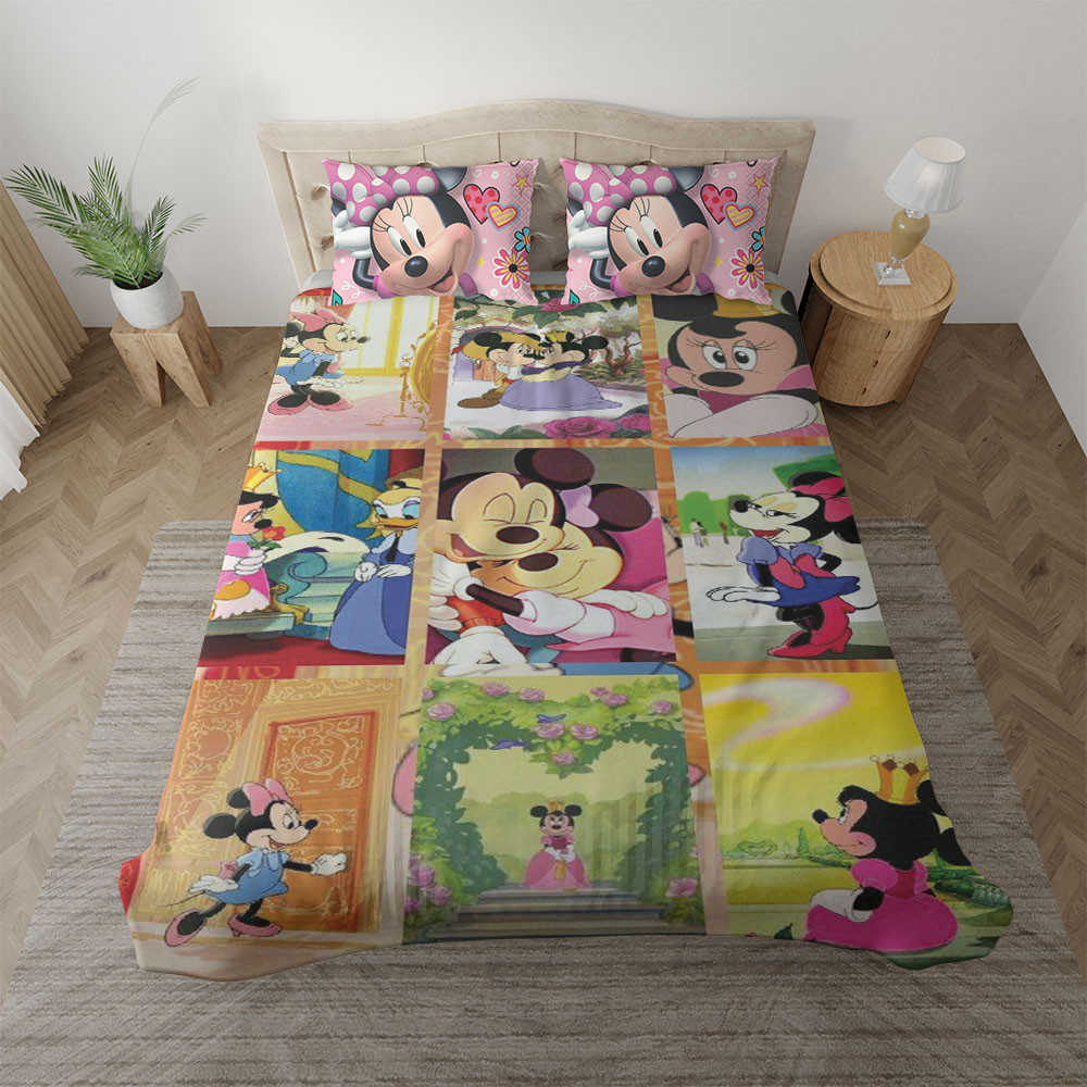 Minnie Maus Disney Happy Valentines Day Kinderbettwäsche - Bettwäsche