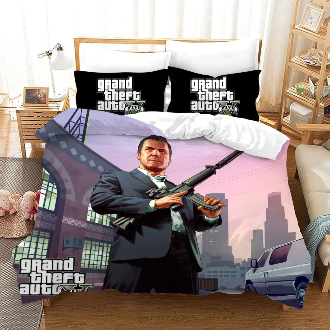 Grand Theft Auto GTA 05 Kinderbettwäsche - Bettwäsche