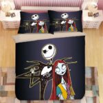 Der Albtraum vor Weihnachten Jack Skellington und Sally 2 Kinderbettwäsche – Bettwäsche