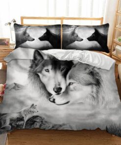 Wolf Zeichnung Kinderbettwäsche - Bettwäsche