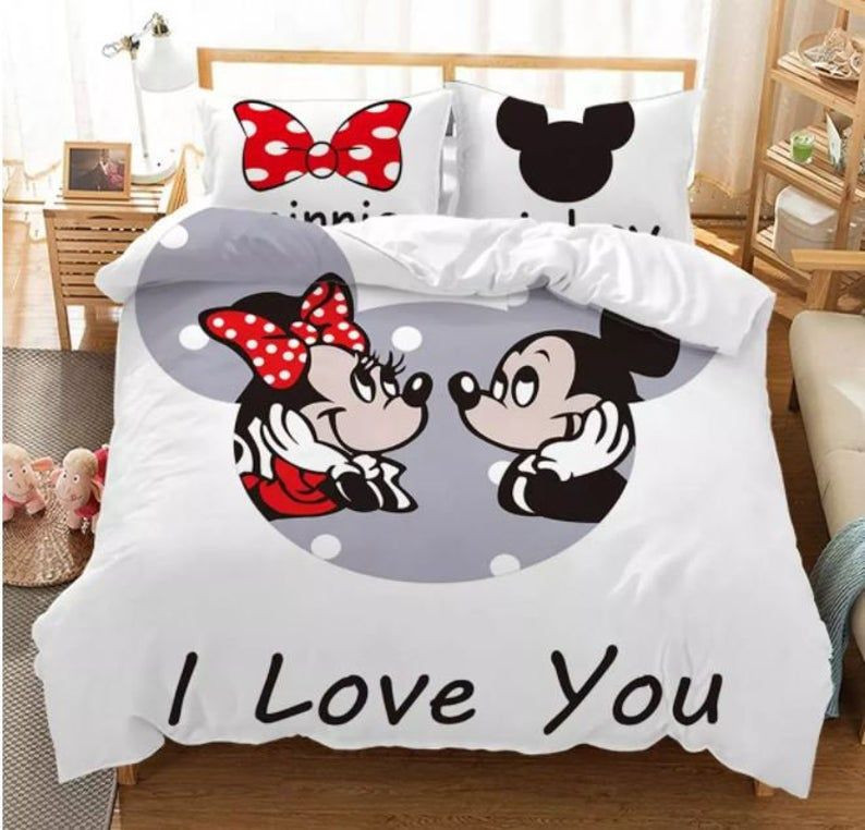 Disney Micky Ihr König Seine Königin Micky Maus Minnie Maus 4 7 Kinderbettwäsche - Bettwäsche