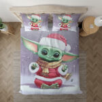 Baby Yoda Weihnachtsmann Weihnachten Baby Yoda Weihnachten Kinderbettwäsche – Bettwäsche