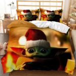 Frohe Weihnachten Star Wars Baby Yoda Kinderbettwäsche – Bettwäsche