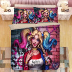 Harley Quinn Daddys kleines Monster Kinderbettwäsche – Bettwäsche