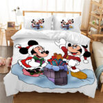Frohe Weihnachten Disney Micky Maus und Minnie Maus 2 Kinderbettwäsche – Bettwäsche