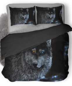 Wolf heult 01 Kinderbettwäsche - Bettwäsche