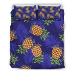 Blaue Blatt ananas Kinderbettwäsche – Bettwäsche