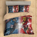 Captain America gegen Iron Man Kinderbettwäsche – Bettwäsche