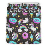 Girly Einhorn Donut Kinderbettwäsche – Bettwäsche