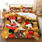 Frohe Weihnachten Disney Micky Maus und Minnie Maus 3 Kinderbettwäsche – Bettwäsche