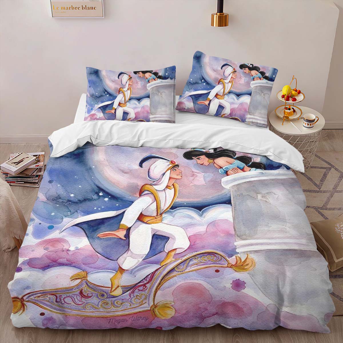 Aladdin und Prinzessin Jasmin Disney 02 Kinderbettwäsche – Bettwäsche – Bild 2