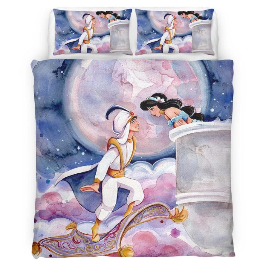 Aladdin und Prinzessin Jasmin Disney 02 Kinderbettwäsche – Bettwäsche – Bild 4