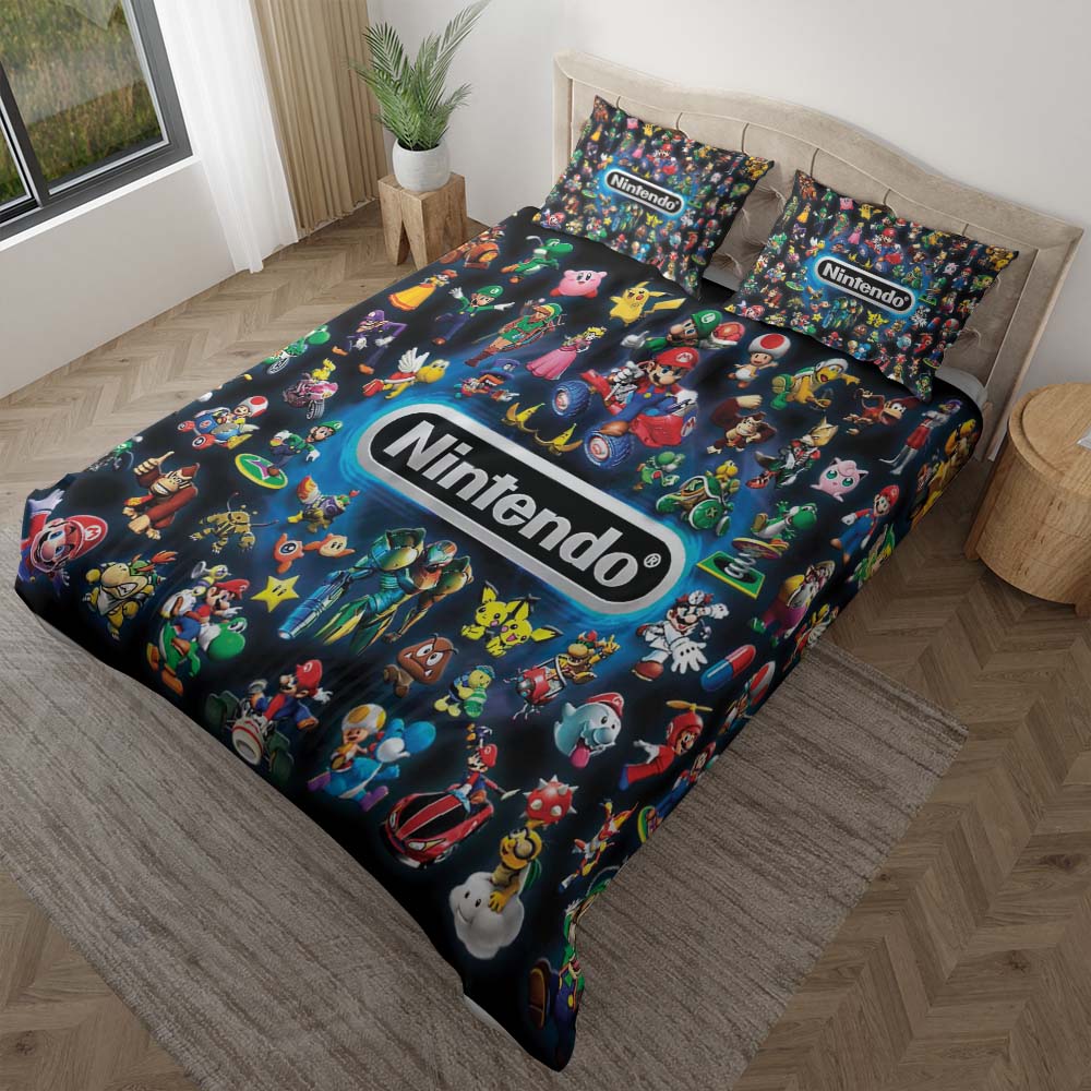 Alle Nintendo Charaktere Kinderbettwäsche - Bettwäsche – Bild 2